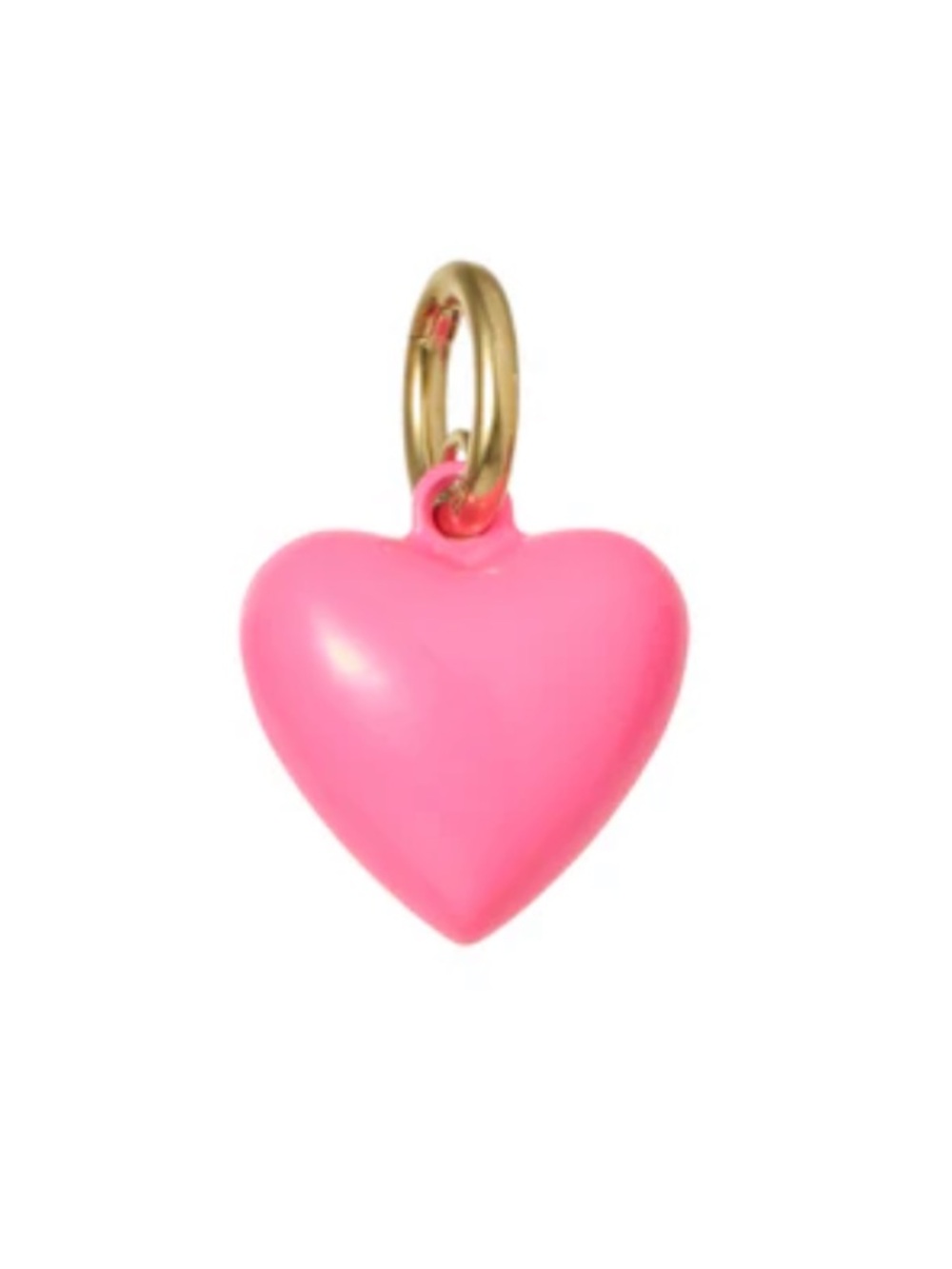 Roxanne Assoulin The Mini Puffy Heart Charm - Fushsia